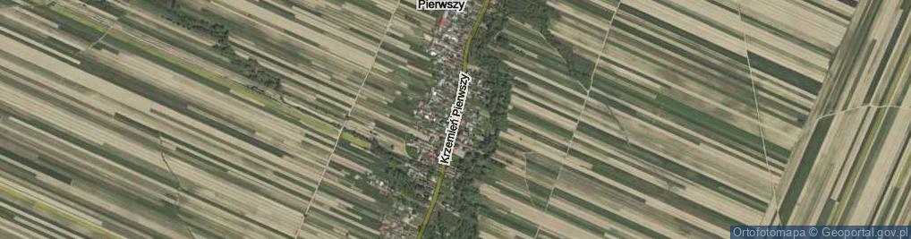 Zdjęcie satelitarne Krzemień Pierwszy ul.
